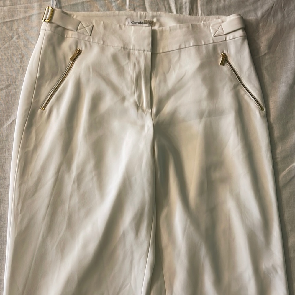 Calvin Klein white pants 8
